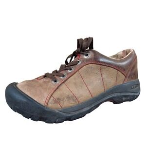 KEEN‎ Presidio Women's 6 Brown Leather Lace-Up Walking Hiking Comfort Shoes